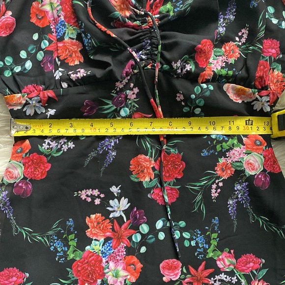 Dollskill Floral Black Mesh Dress - Picture 6 of 6